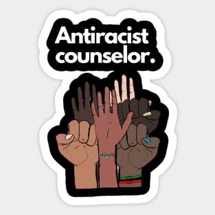 Antiracist Counselor Sticker